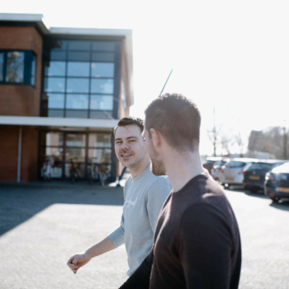 Meeting outside Meeting outside